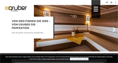 Desktop Screenshot of gruber-sauna.at